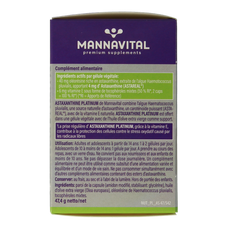 Mannavital Astaxanthine platinum 60.00 Vegetarische capsules