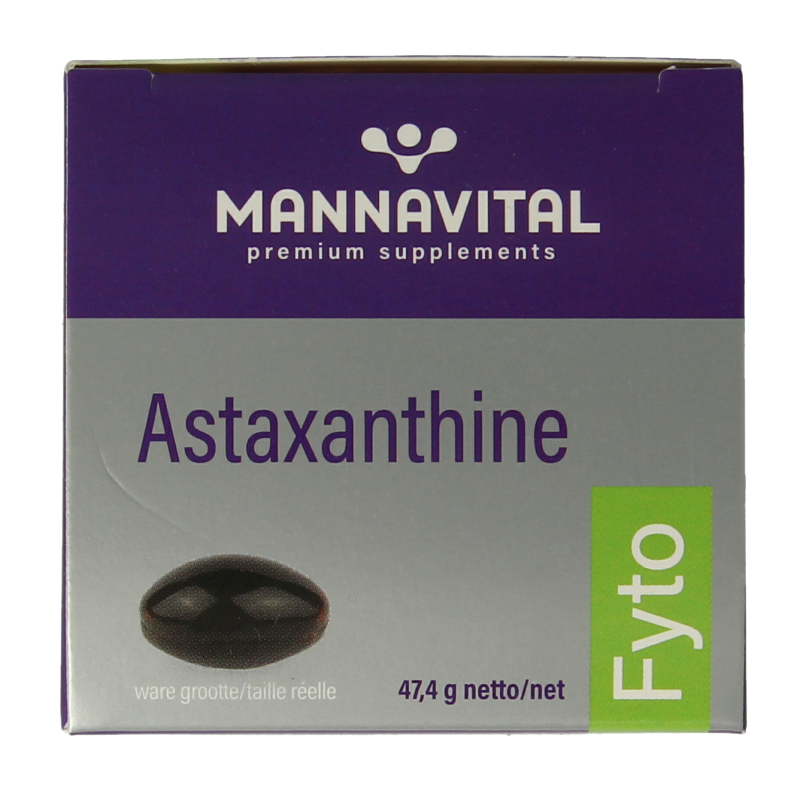 Mannavital Astaxanthine platinum 60 Vegetarische capsules