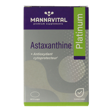 Mannavital Astaxanthine platinum 60.00 Vegetarische capsules