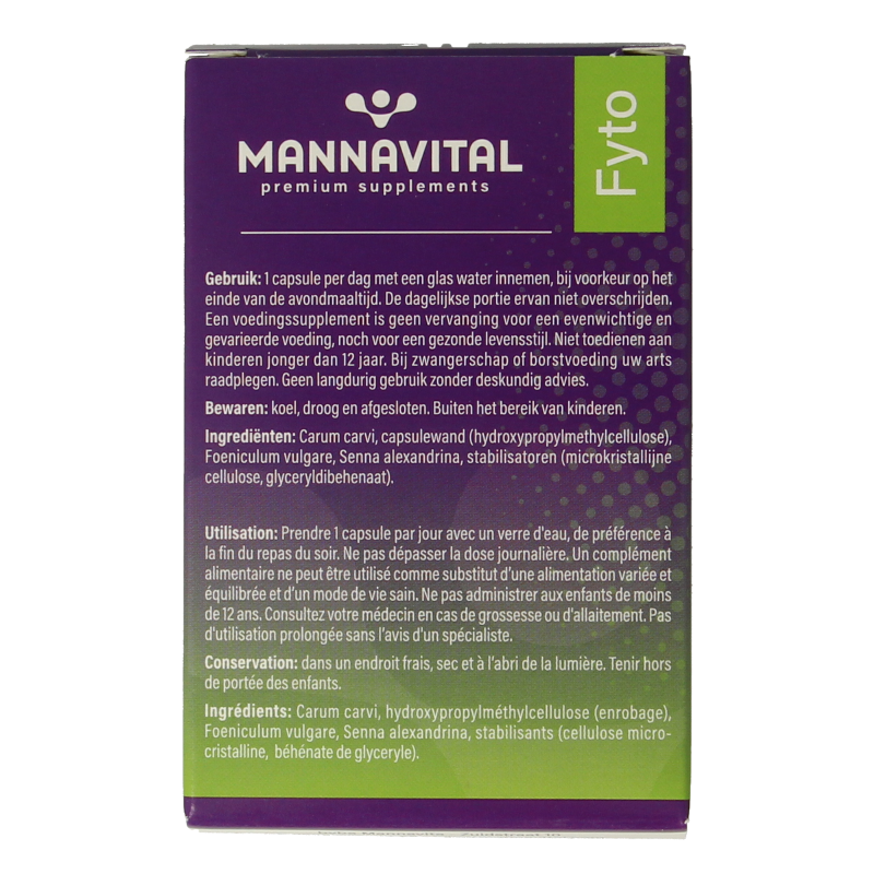 Mannavital Darmoton forte 60 Vegetarische capsules