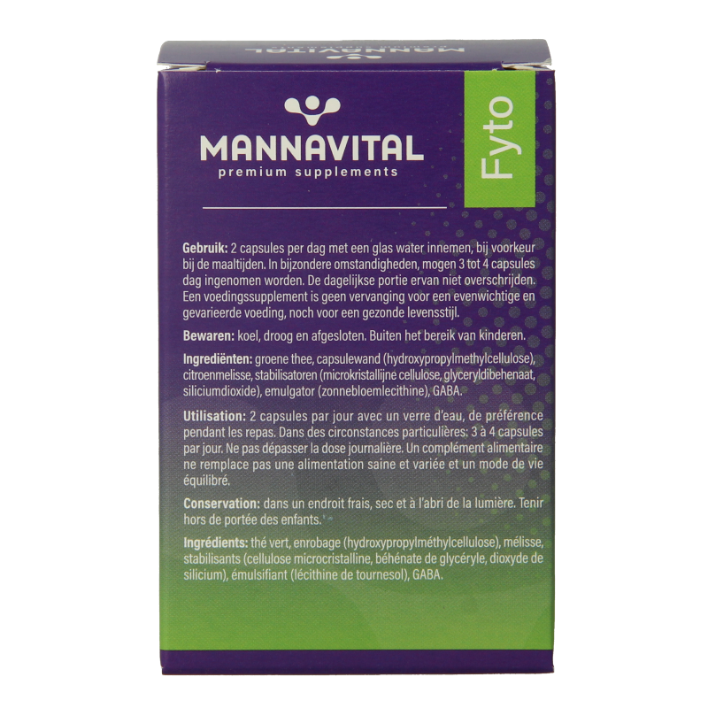 Mannavital Calmiton 60 Vegetarische capsules