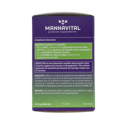 Mannavital Adouciton 60.00 Vegetarische capsules