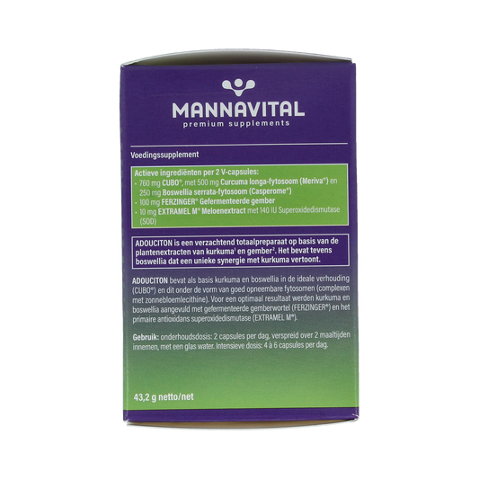 Mannavital Adouciton 60.00 Vegetarische capsules
