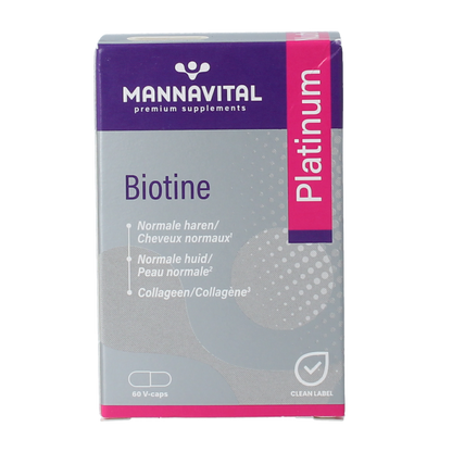 Mannavita Biotine platinum 60.00 Vegetarische capsules