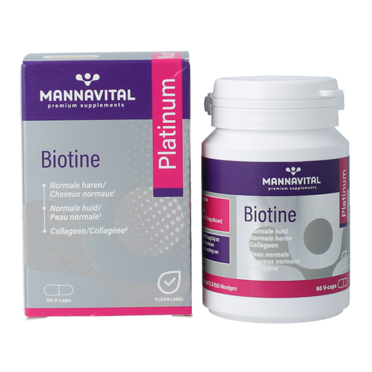 Mannavita Biotine platinum 60 Vegetarische capsules