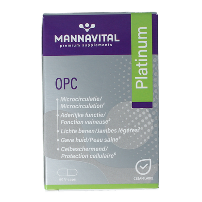 Mannavital OPC platinum 60.00 Vegetarische capsules
