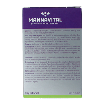 Mannavital OPC platinum 60.00 Vegetarische capsules