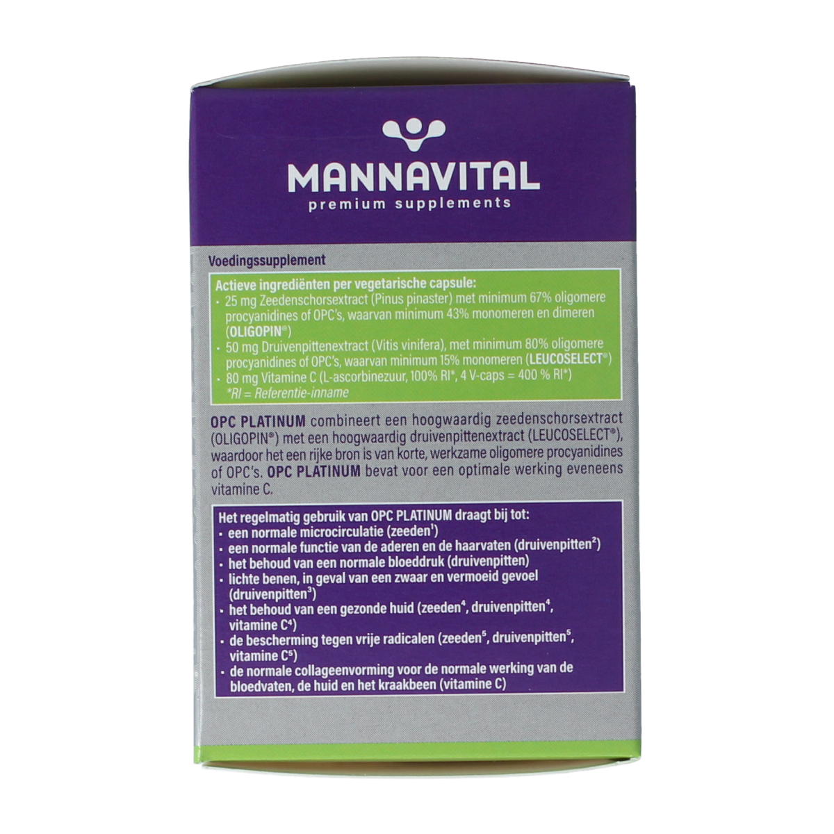 Mannavital OPC platinum 60.00 Vegetarische capsules