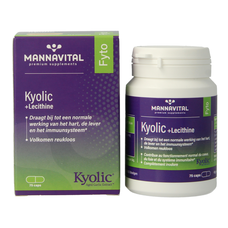 Mannavital Kyolic + lecithine 75 Capsules