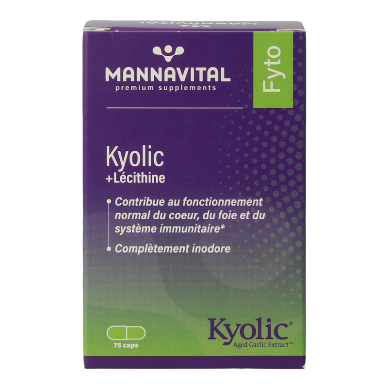 Mannavital Kyolic + lecithine 75 Capsules