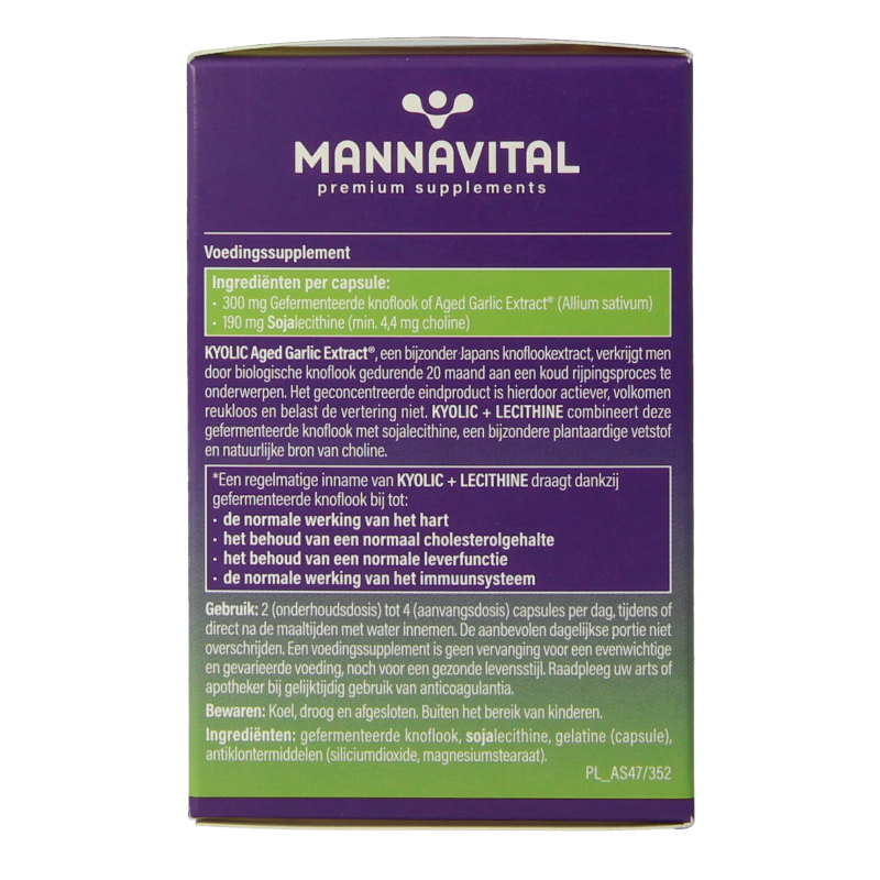 Mannavital Kyolic + lecithine 75 Capsules