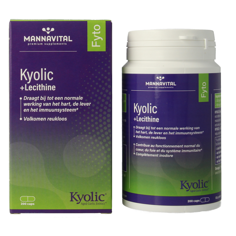 Mannavital Kyolic + lecithine 200 Capsules