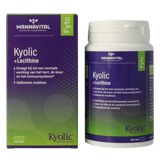 Mannavital Kyolic + lecithine 200 Capsules