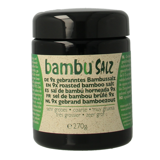 Bambu Salz Bamboezout zeer grof 9x gebrand 270 Gram