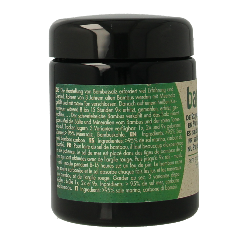Bambu Salz Bamboezout zeer grof 9x gebrand 270 Gram