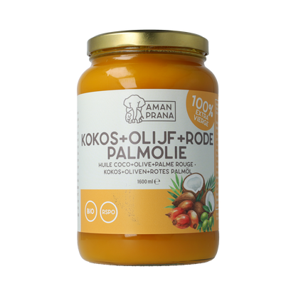 Amanprana Kokos-olijf-rode palm bio 1600.00 Milliliter