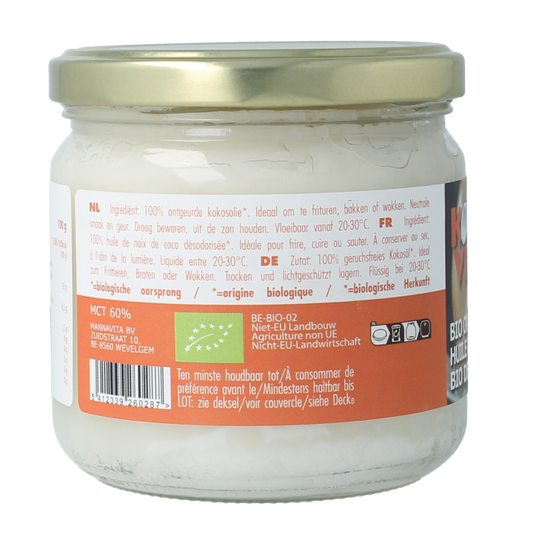 Kokovita Kokosolie geurloos bio 325 Milliliter