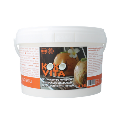 Kokovita Kokosolie geurloos bio 4150.00 Milliliter