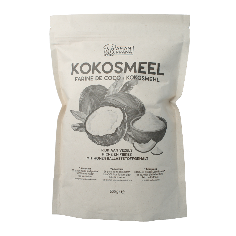 Amanprana Kokosmeel 500 Gram