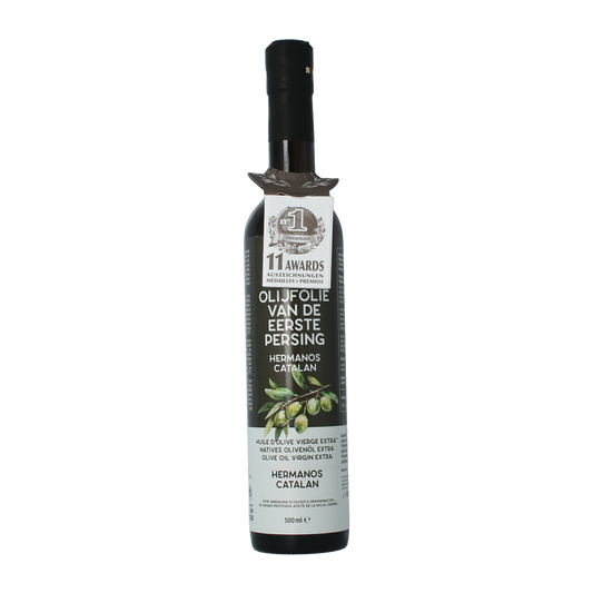 Amanprana Hermanos Catalan olijfolie extra vierge bio 500.00 Milliliter