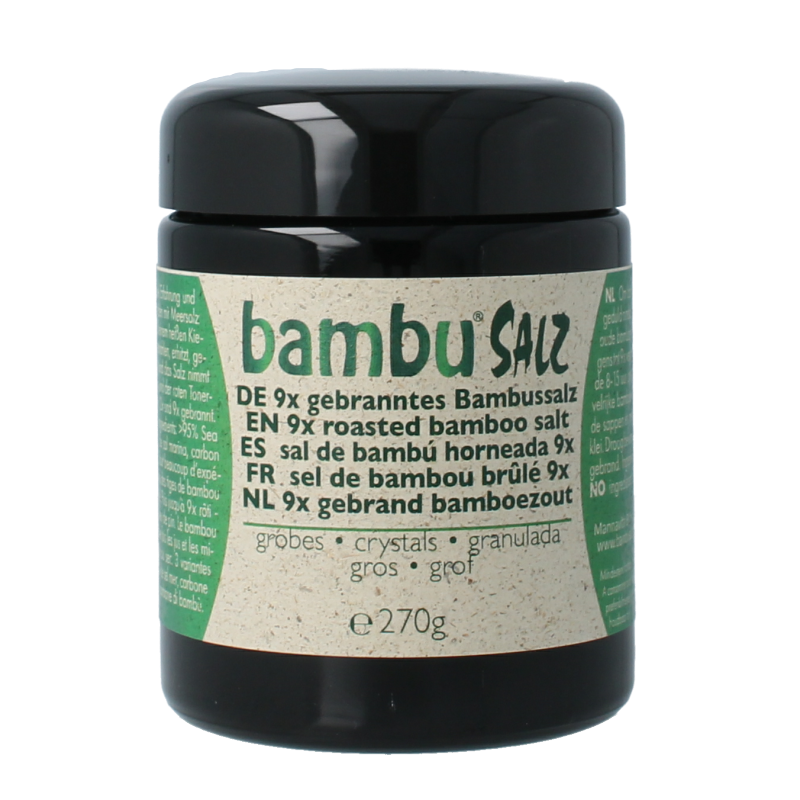 Bambu Salz Bamboezout grof 9x gebrand 270 Gram