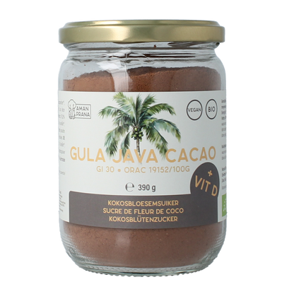 Amanprana Gula java cacao met vitamine D 390.00 Gram