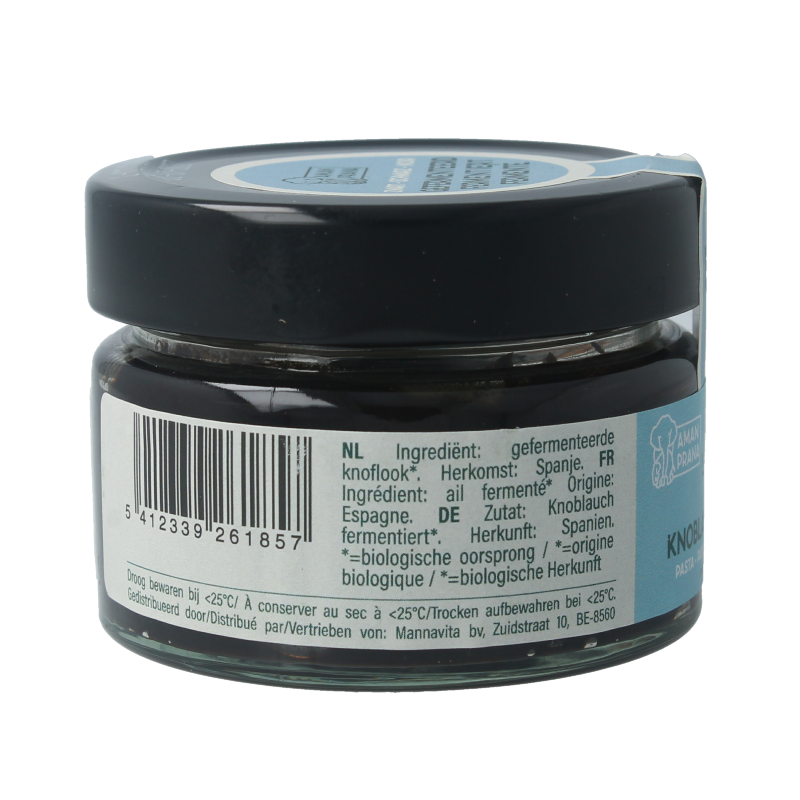 Aman Prana Zwarte knoflookpoeder pasta 100 Gram