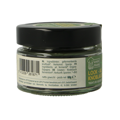 Amanprana Zwarte knoflook teentje bio 60.00 Gram