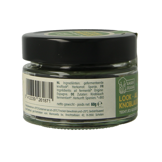 Amanprana Zwarte knoflook teentje bio 60 Gram