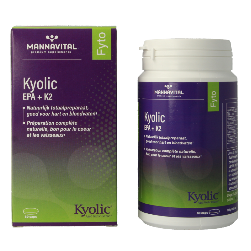 Mannavital Kyolic EPA & K2 80 Capsules