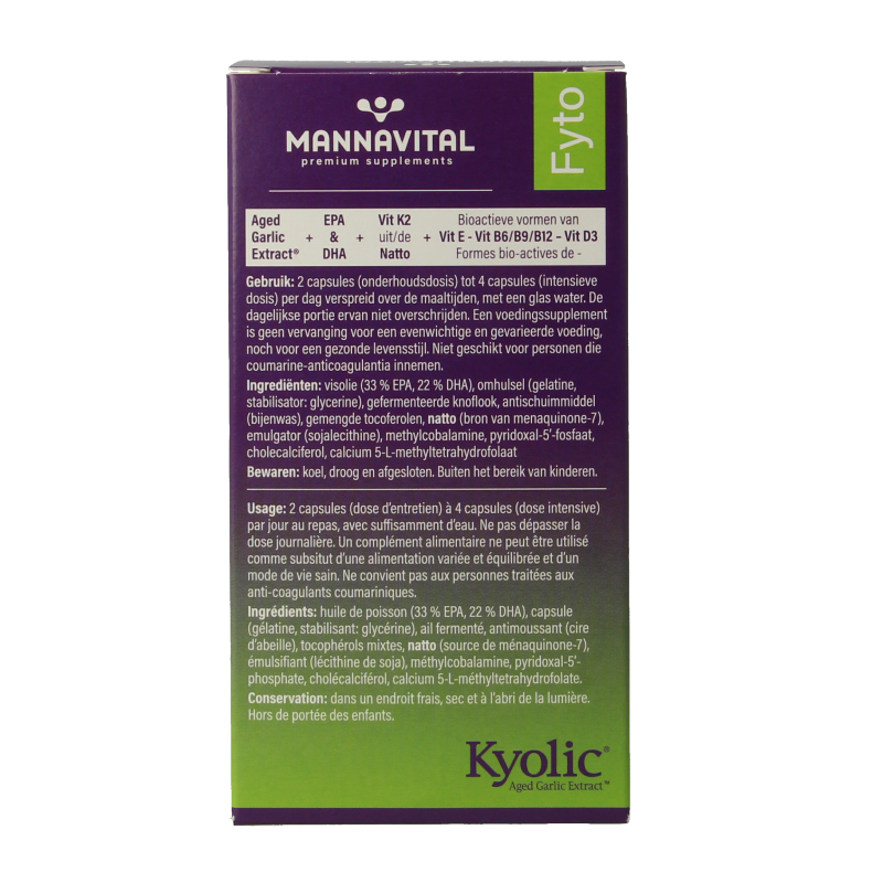Mannavital Kyolic EPA & K2 80 Capsules