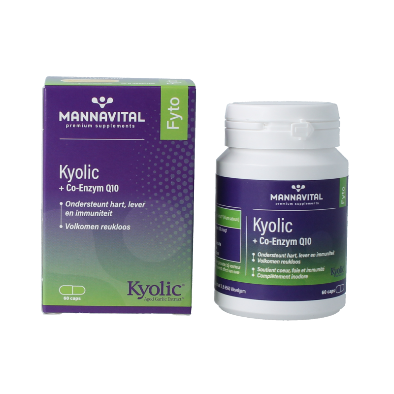 Mannavital Kyolic + co-enzym Q10 60 Capsules