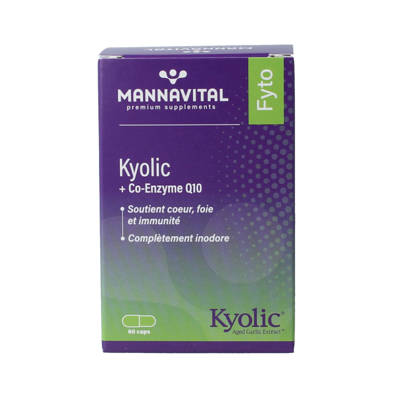 Mannavital Kyolic + co-enzym Q10 60 Capsules