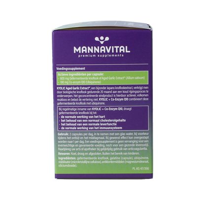 Mannavital Kyolic + co-enzym Q10 60.00 Capsules