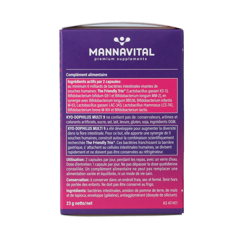 Mannavital Kyo dophilus multi 9 60 Capsules