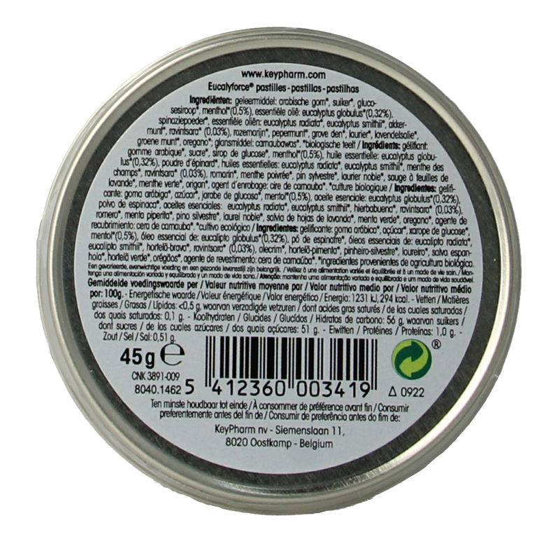 Physalis Eucalyforce gummies bio 45 Gram