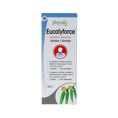 Physalis Eucalyforce siroop suikervrij 150.00 Milliliter