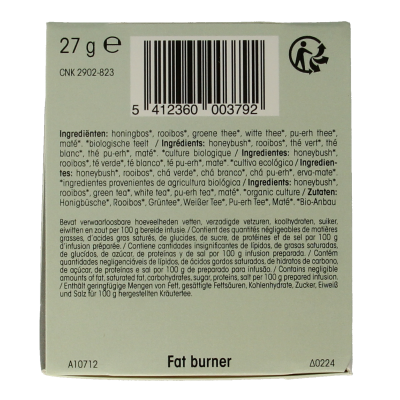 Physalis Fat burner thee bio 20 Zakjes