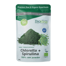 Biotona Chlorella & spirulina raw powder bio 200.00 Gram