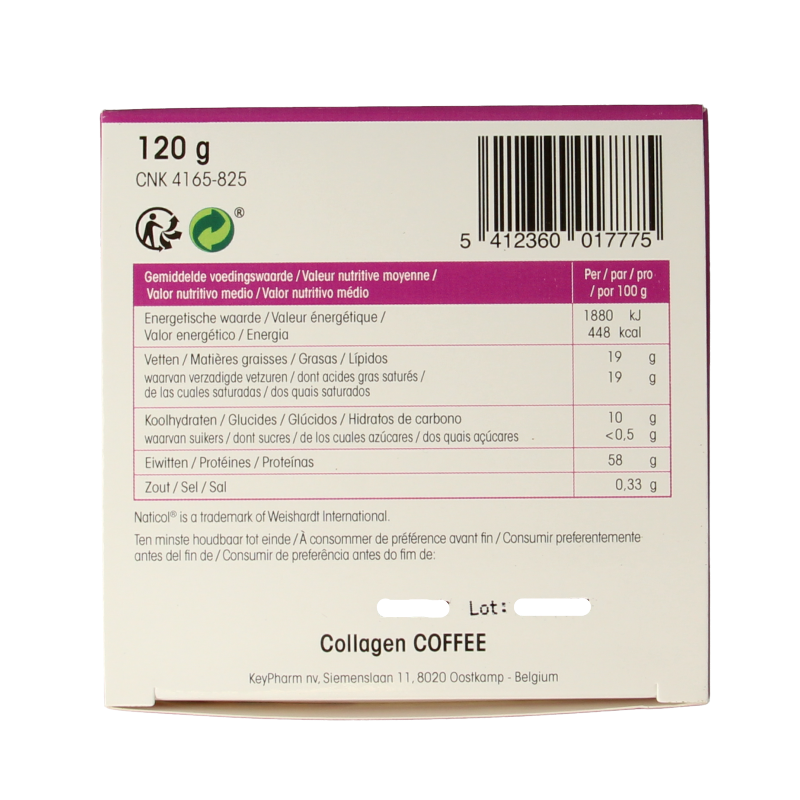 Physalis Collagen coffee fos 10 gram 12 Stuks