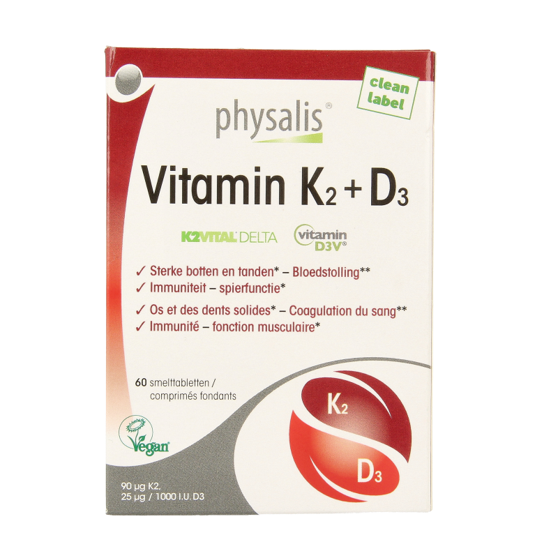 Physalis Vitamine K2 + D3 60 Tabletten