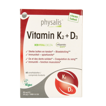 Physalis Vitamine K2 + D3 60.00 Tabletten