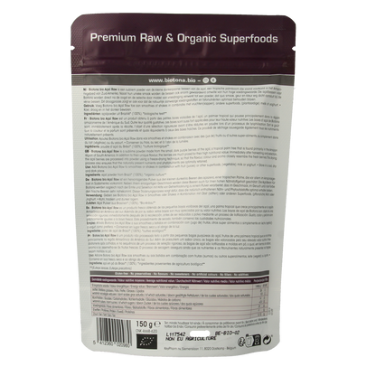 Biotona Acai raw powder bio 150.00 Gram