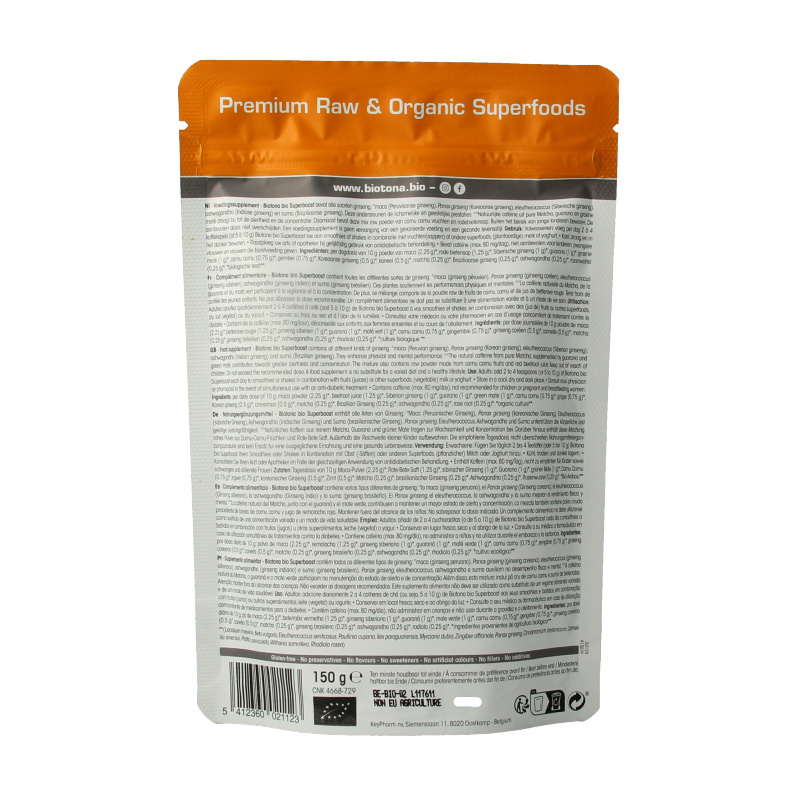 Biotona Superboost organic bio 150 Gram