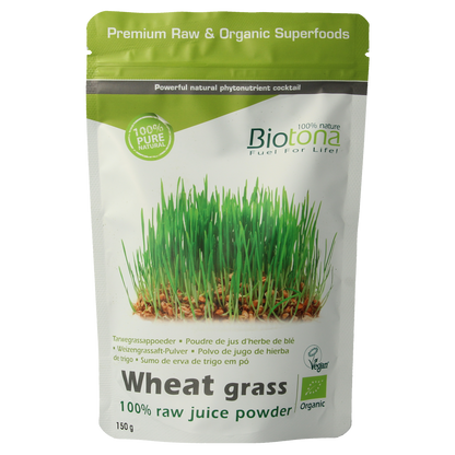 Biotona Wheat grass raw bio 150.00 Gram