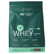 The Green Athlete Whey protein isolate chocolate 750.00 Gram