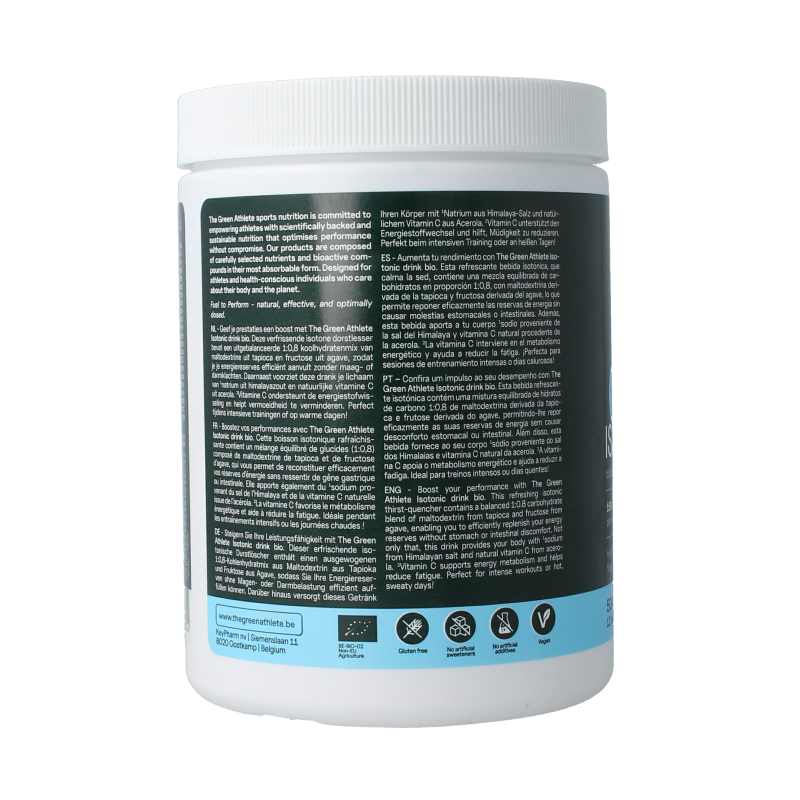 The Green Athlete Isotonic drink bio 504 Gram
