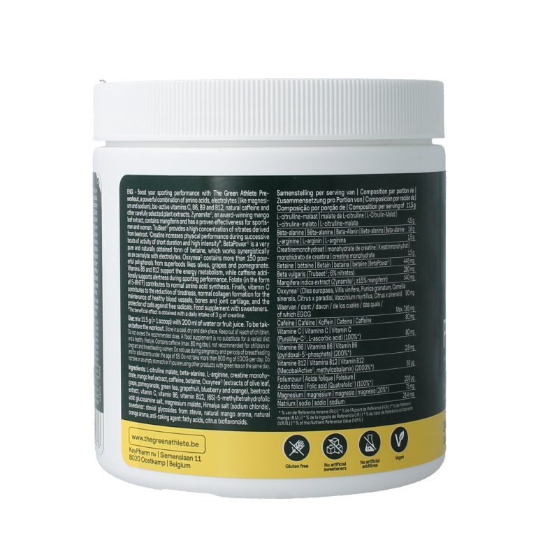 The Green Athlete Pre workout 345 Gram