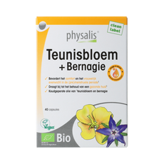 Physalis Physalis Teunisbloem + Bernagie 40 caps BIO 40.00 Capsules