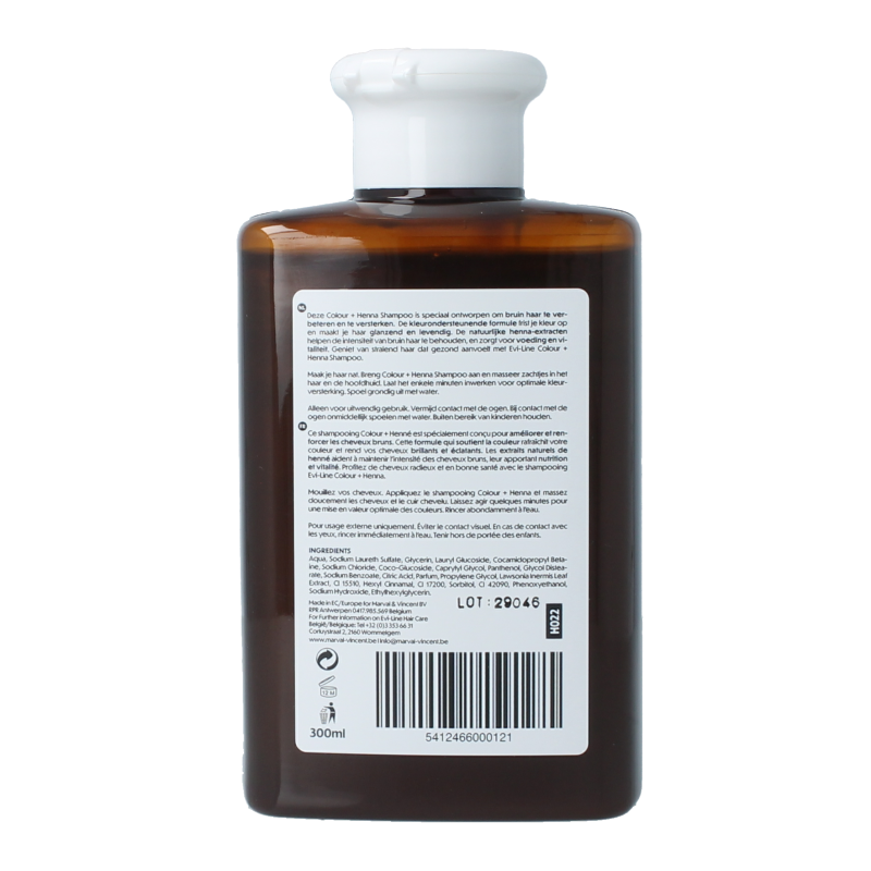 Henna Cure & Care Shampoo colour + bruin 300 Milliliter